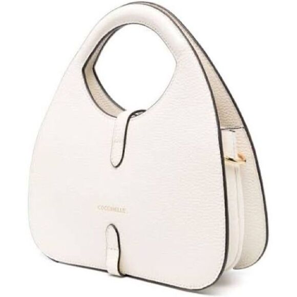 NWT Coccinelle Small Cosima Top Handle Crossbody Handbag White - Picture 4 of 8